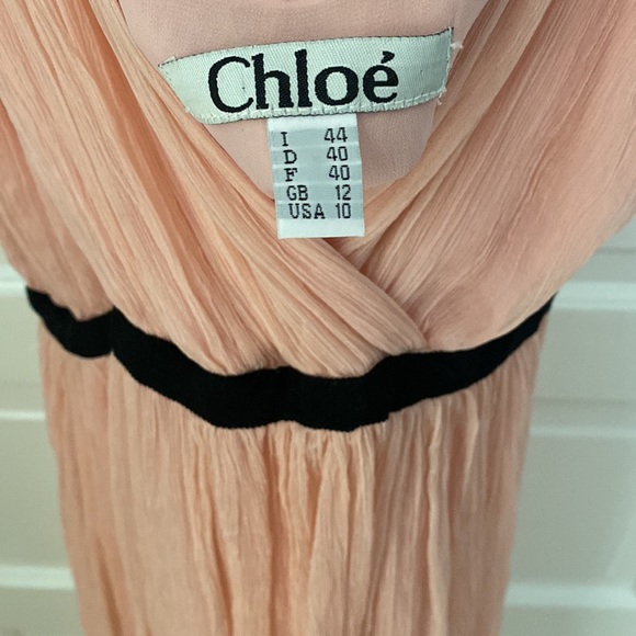 💞Chloe💞 dress in the *perfect ballet slipper pink* in lush crinkle silk - Picture 3 of 3